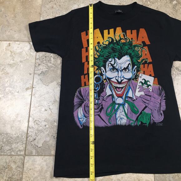 Vintage 1989 DC Comics The Joker Single Stitch Graphic T Shirt Large Batman - Picture 12 of 14